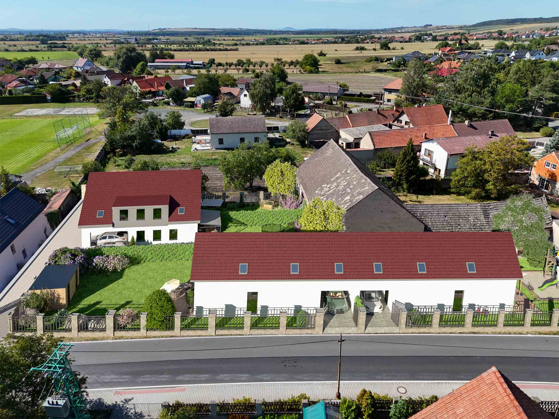 Pohled z dronu 1